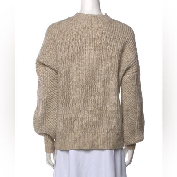 Ted Baker wool blend beige mock neck sweater size 3 - Picture 2 of 8